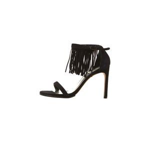 STUART WEITZMAN Suede Fringe Trim Accent Sandals Size 6.5